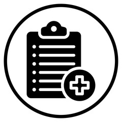 Fototapeta premium medical glyph icon