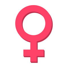 Isolated Icon for Female. Woman vector symbol.