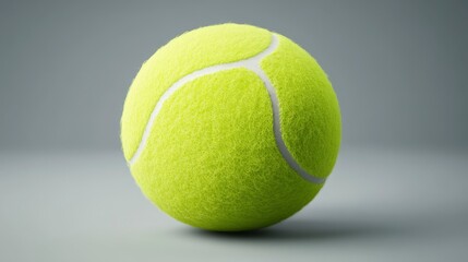 Yellow Tennis Ball Sport Equipment Game Close up