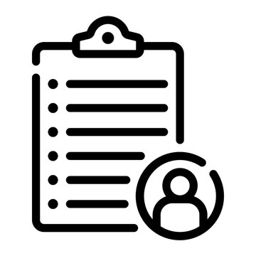 recommend clip art: profile line icon