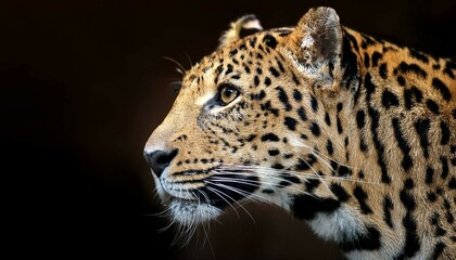 close up portrait of a leopard