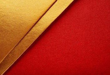 red paper gold foil sheet texture luxury christmas new year spring festival concept background with blank space. 3d render