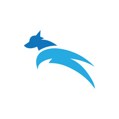 Fototapeta premium dog logo design vector silhouette, Dog Icons, dog symbol, dog symbol, dog vector, animals logo, dog design, unique dog, pets logo, pet icon, paw logo design, Cat or dog paw icon. Paw icon. Dog, cat
