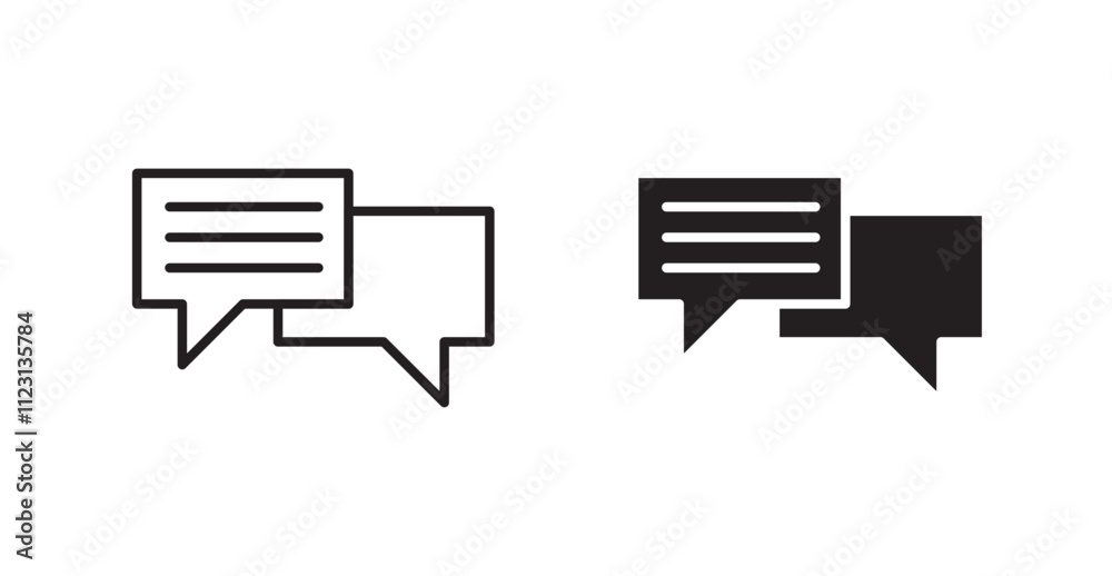Poster Message flat simple vector symbols illustration.