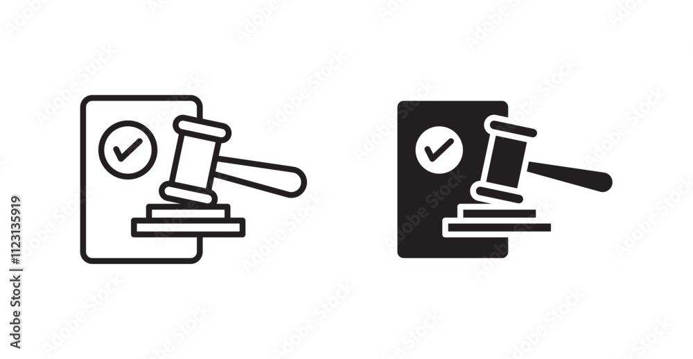 Aufkleber Code of conduct flat simple vector symbols illustration.