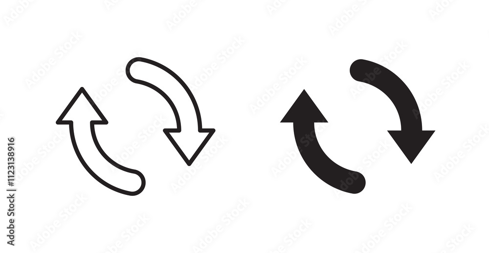 Poster repeat flat simple vector symbols illustration.