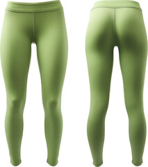 Green Leggings transparent PNG, isolated, cut-out