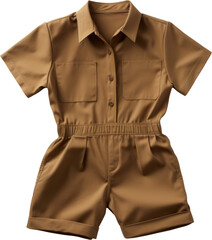 Brown Romper transparent PNG, isolated, cut-out