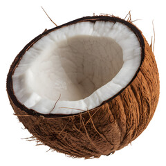 Coconut isolated on transparent background