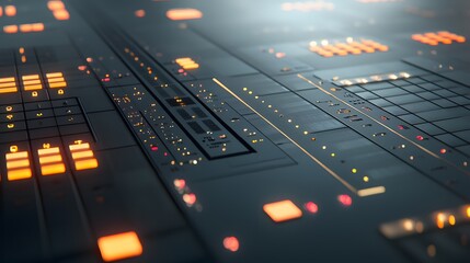 A digital interface with neatly segmented categories in muted tones displayed on a clean screen.