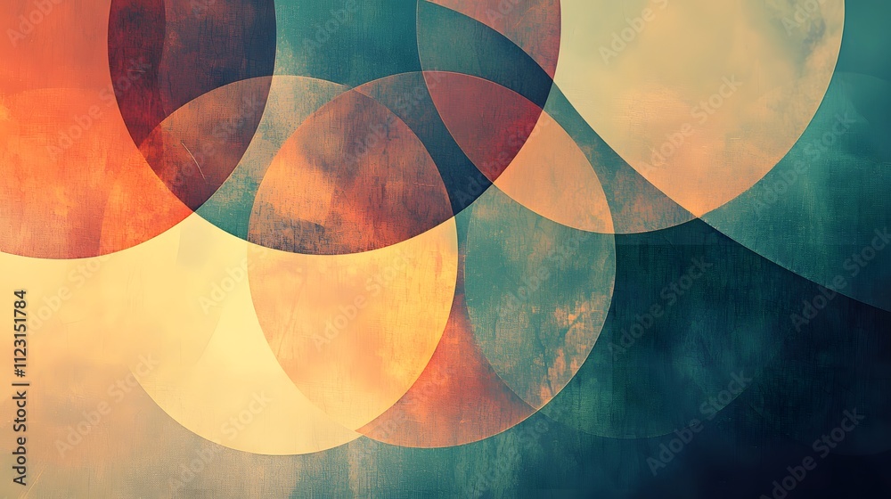 Aufkleber A symbolic depiction of classification as layered circles with soft edges and subtle colors.