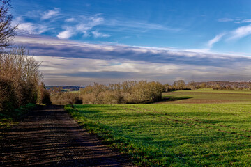 cold winter sunny morning in Bovaria