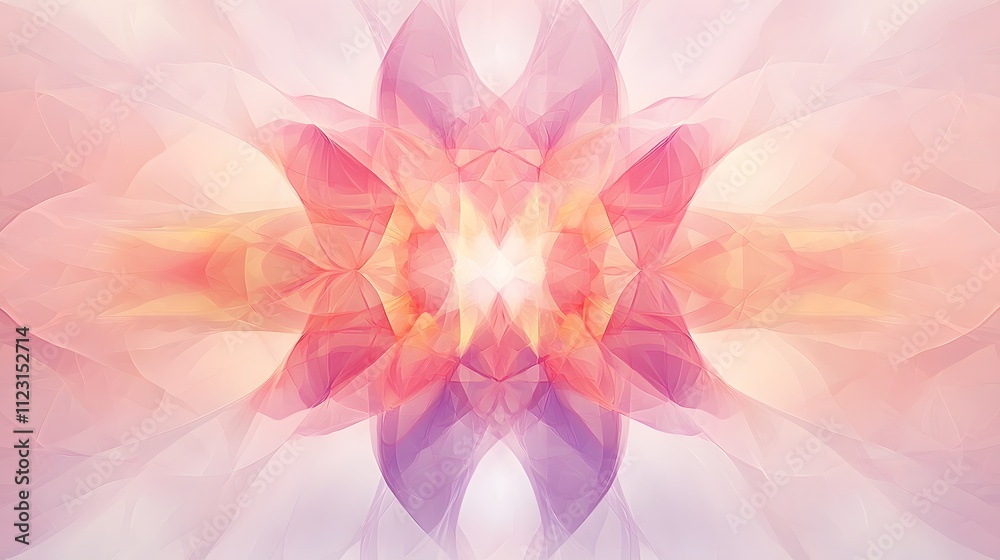 Aufkleber A smooth transition of digital layers arranged symmetrically, representing effortless flow.