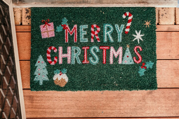 Merry Christmas door mat