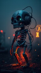 Fototapeta premium Cybernetic Skeleton
