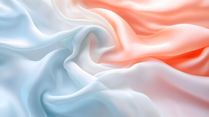 Obraz premium A Serene and Calming Display of Gradual Gradients Featuring Pastel Peach and Powder Blue Fading Into White