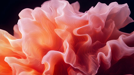 Obraz premium Vibrant Abstract Visualization of AI-Generated Psychedelic Art
