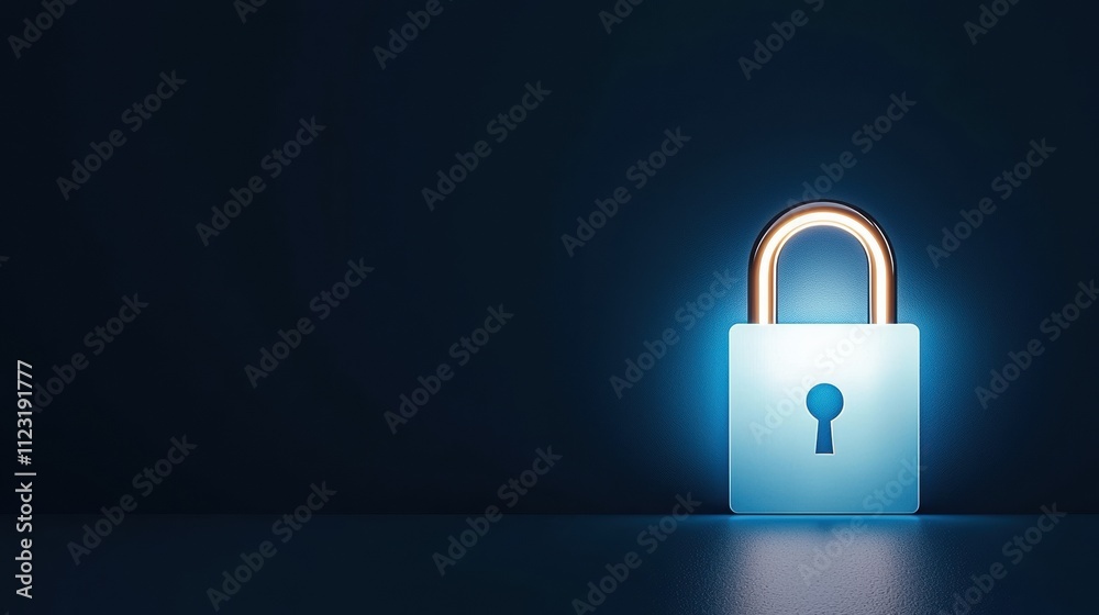 Poster futuristic server racks with glowing encryption for secure data storage