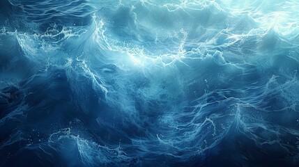 The serene water reflects a gentle blue wave in the sunlight creating a refreshing feel and softly blurring the water s surface ideal for a copy space image.