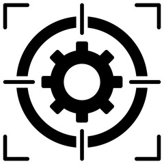 Fototapeta premium Focus Glyph Icon