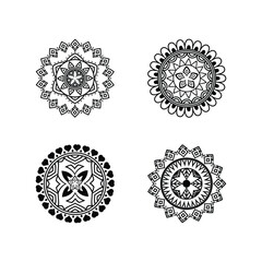 Beautiful hand drawn mandala designs and backgrounds