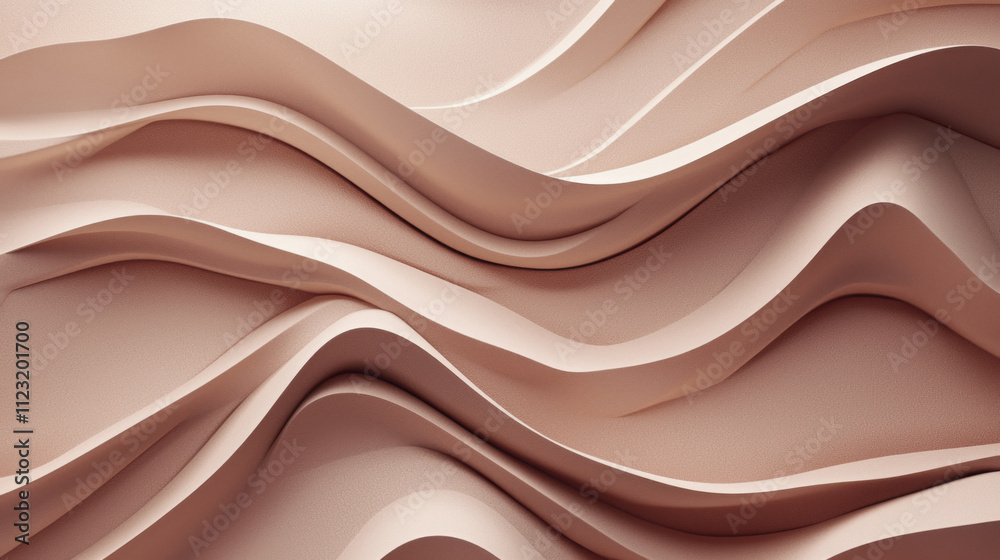 Poster Intricate waves of soft mocha tones create a stunning display of texture and form, inviting admiration for their artistic simplicity and elegance