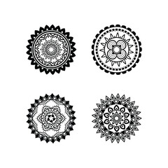 Beautiful hand drawn mandala designs and backgrounds