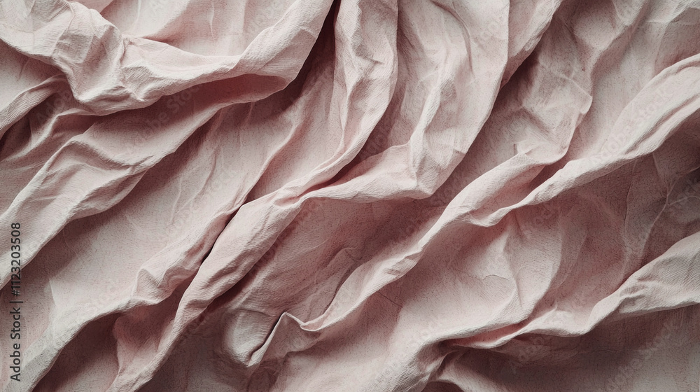 Poster soft, wrinkled fabric displays a rich mocha hue, inviting warmth into any space or creative project 