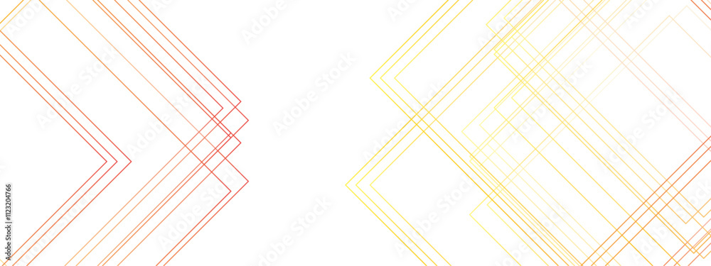 Poster elegant modern gold line with luxury geometric square shape. modern minimal clean white gold backgro