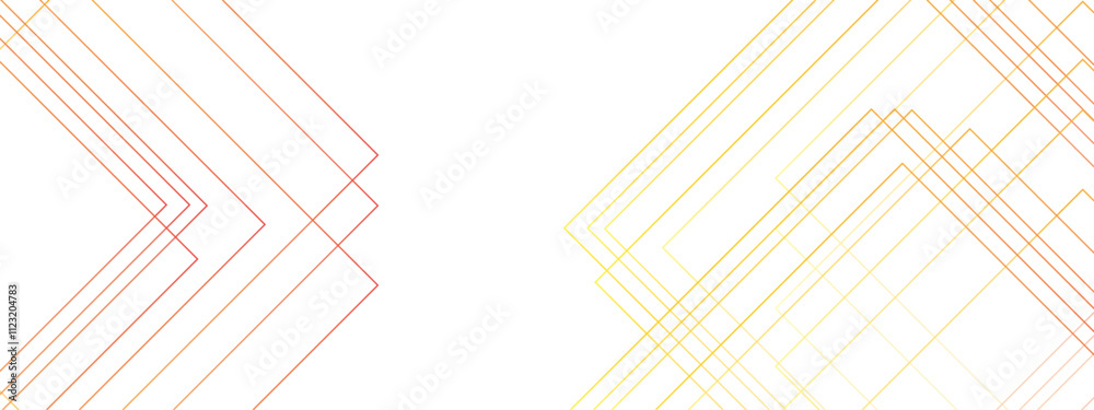 Poster elegant modern gold line with luxury geometric square shape. modern minimal clean white gold backgro