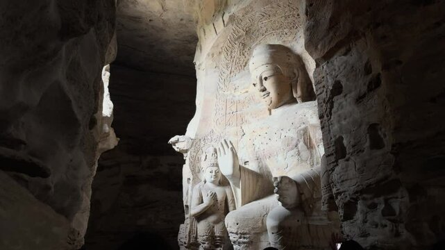 Buddhist Caves in Shanxi, China (Yungang Grottoes)