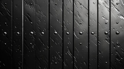 Black carbon steel wall, background.