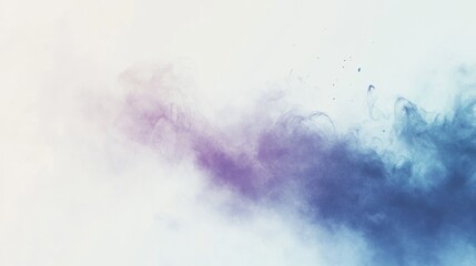 Fototapeta premium A soft, abstract gradient of purple and blue hues blending into a light background.