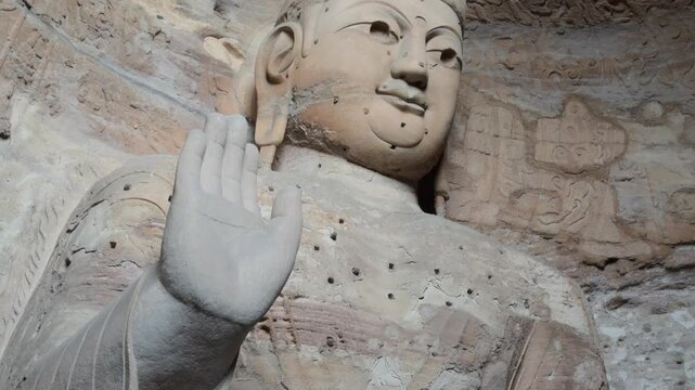 Buddhist Caves in Shanxi, China (Yungang Grottoes)