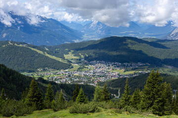 seefeld seen from the rosshutte