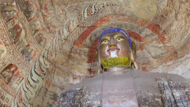 Buddhist Caves in Shanxi, China (Yungang Grottoes)