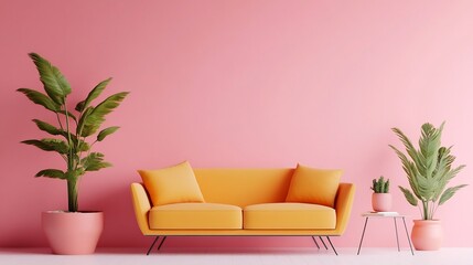 Cozy Office Lounge with Seating,Plants,and Digital Screens in Modern 3D