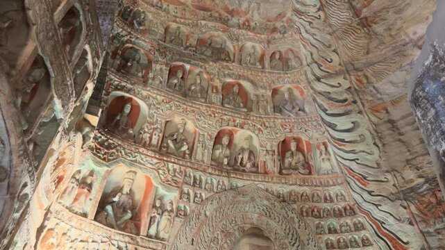 Buddhist Caves in Shanxi, China (Yungang Grottoes)
