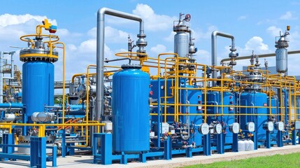 Industrial Refinery Complex: A Detailed View of Modern Chemical Processing Unit