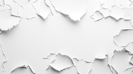 Naklejka premium A textured surface with peeling white paint, creating a layered, abstract background.