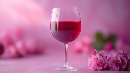 Crimson Smoothie in Gradient Pink Monochrome Style with a Minimalist Layout for Vibrant Food Visuals.
