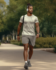 Fototapeta premium man jogging