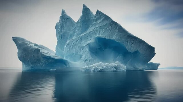 ice danger water environment warming blue ocean underwater iceberg hidden concept sea nature global