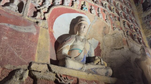 Buddhist Caves in Shanxi, China (Yungang Grottoes)