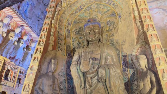 Buddhist Caves in Shanxi, China (Yungang Grottoes)