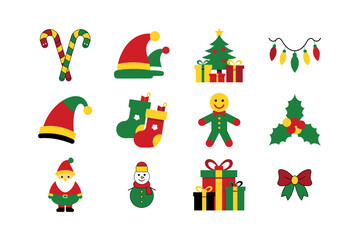 Beautiful Christmas Icons &ndash; Holiday Decor and Festive Illustrations