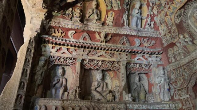 Buddhist Caves in Shanxi, China (Yungang Grottoes)
