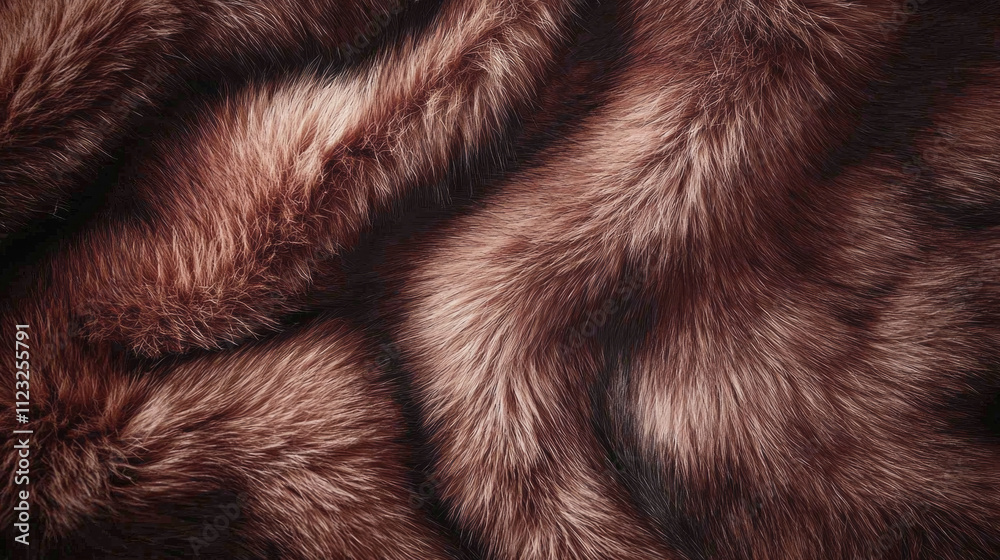 Poster soft mocha fur creates a stunning textural display, inviting warmth and sophistication to chilly aut
