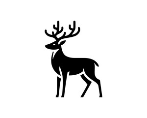 Obraz premium deer silhouette vector
