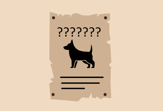 The missing anonymous dog poster illustration